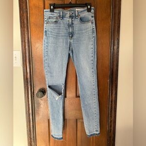 Rag & Bone Nina High Rise Release Hem Skinny Jeans in Montrose 28